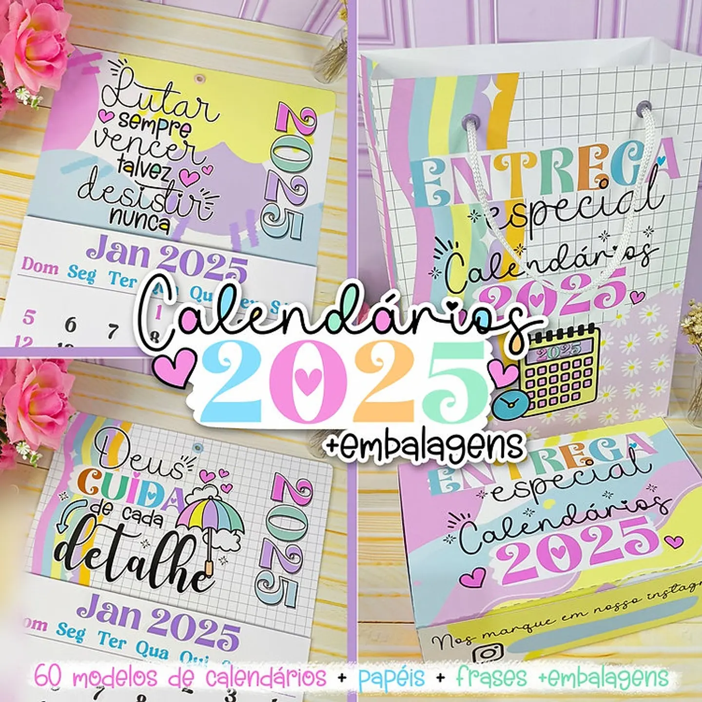 Arquivo Calendários Coloridos 2025 - desenhitos da jana 1