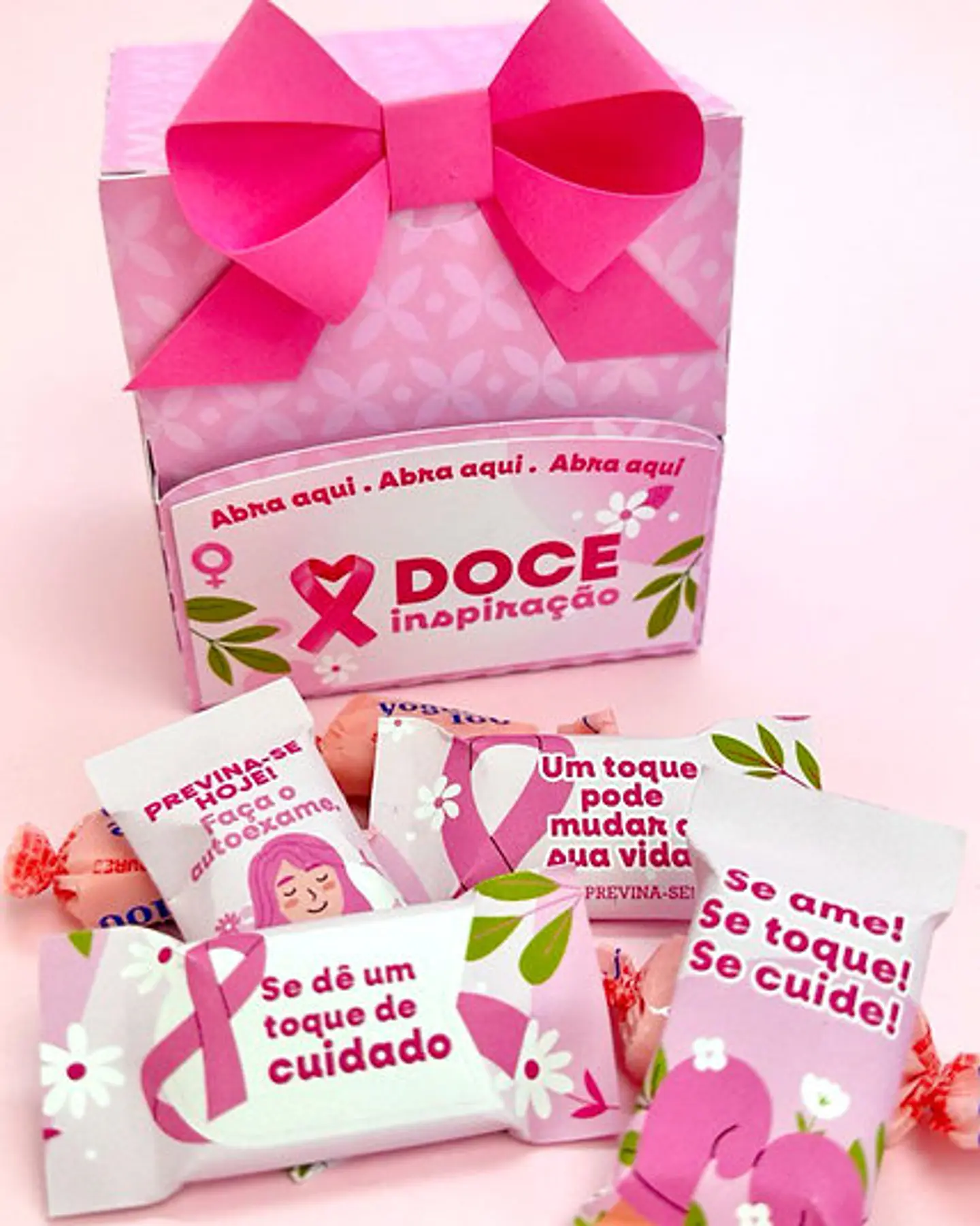 Arquivo Outubro Rosa Dispenser de Balinha - FLUIR 2