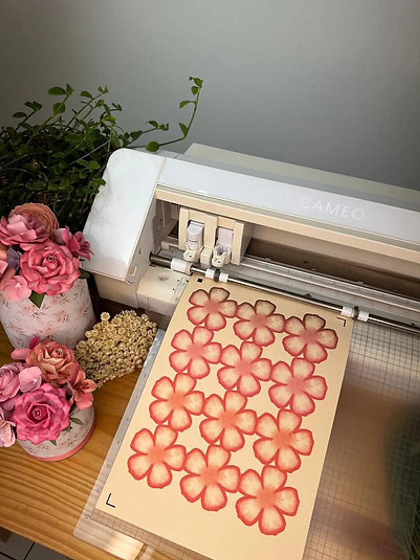 Arquivo de Corte Flor Rosa Aurora Pintura Digital - fluir 5