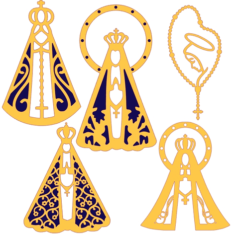 Arquivo de Corte Topo Nossa Senhora Contorno