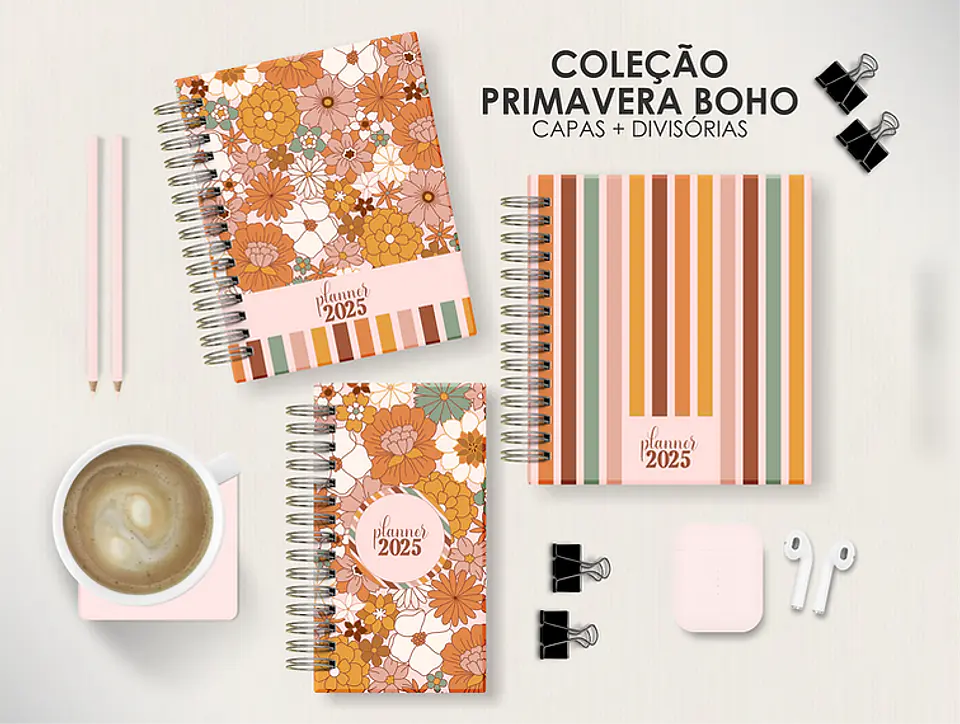 Arquivo Combo Planners Permanentes BIG, A5 e SLIM - Capas e Divisorias - Moldes da Le 4