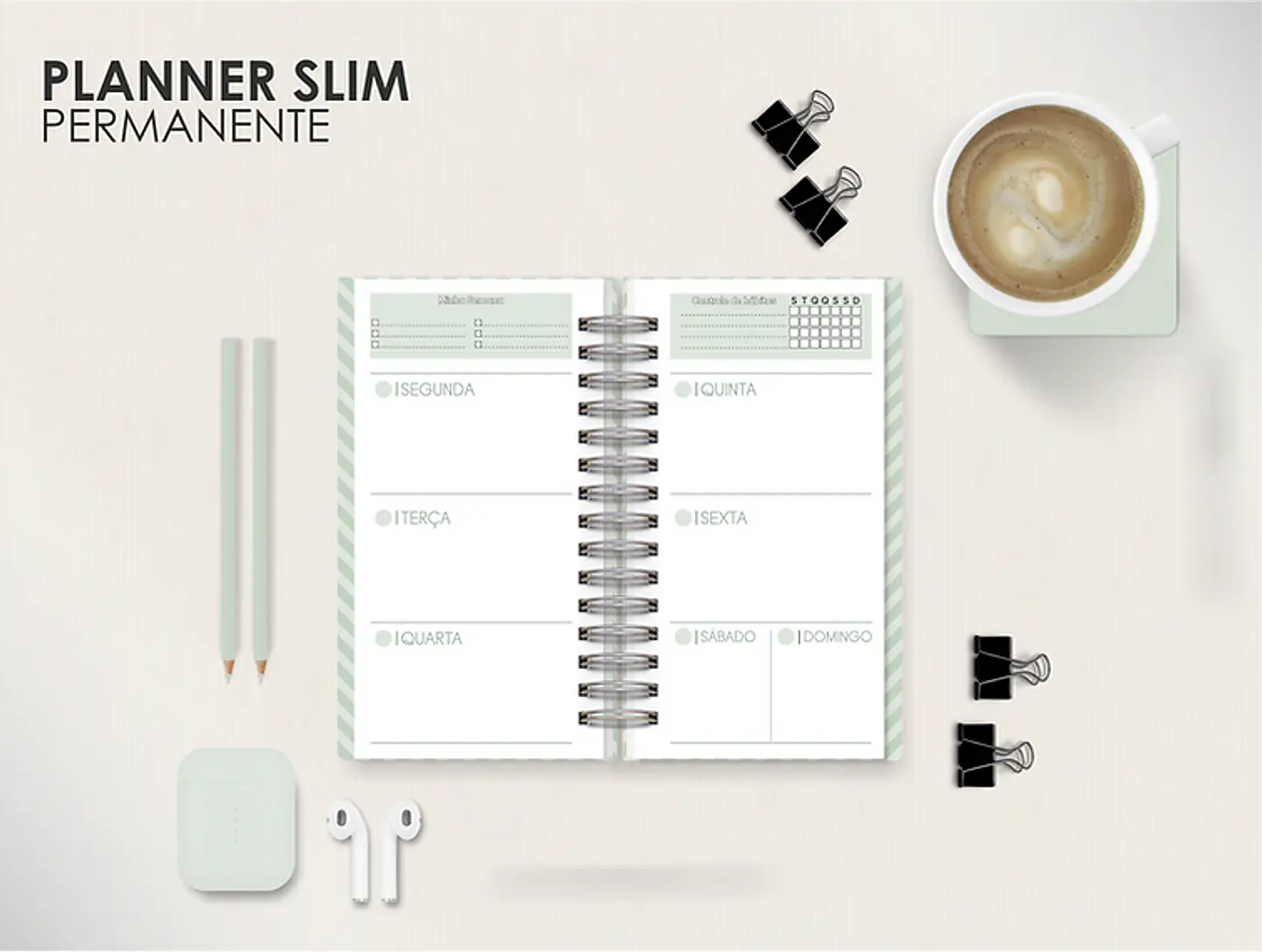 Arquivo Combo Planners Permanentes BIG, A5 e SLIM - Capas e Divisorias - Moldes da Le 8