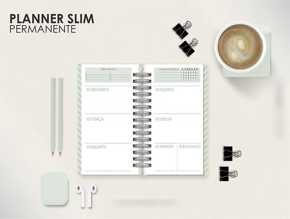 Arquivo Combo Planners Permanentes BIG, A5 e SLIM - Capas e Divisorias - Moldes da Le 8