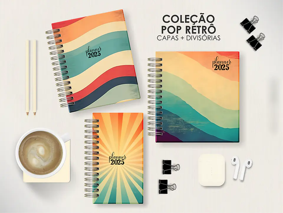 Arquivo Combo Planners Datados BIG, A5 e SLIM - Capas e Divisorias - Moldes da Le 13
