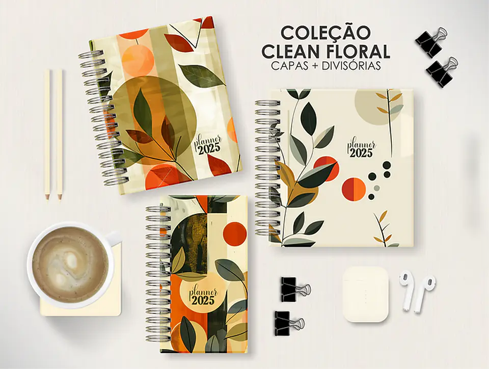 Arquivo Combo Planners Datados BIG, A5 e SLIM - Capas e Divisorias - Moldes da Le 15