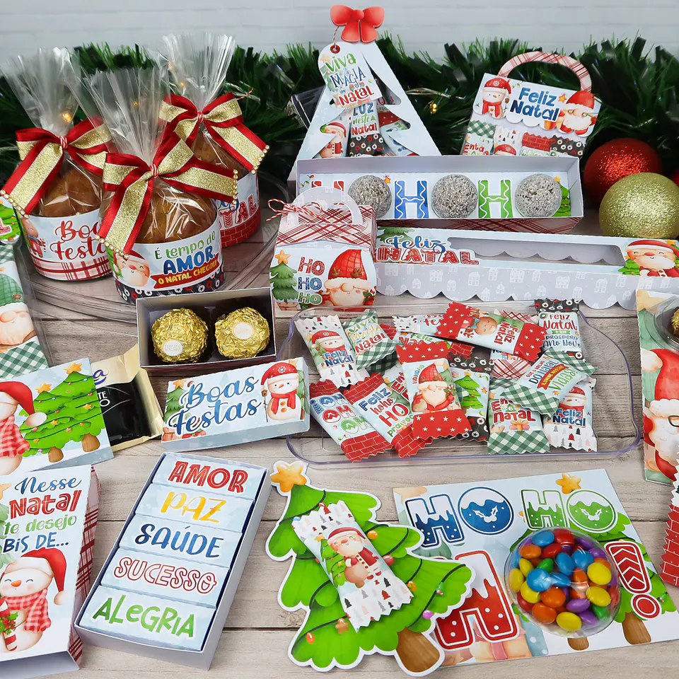 Arquivo Natal Kit Mimos HOHOHO- Chuvinha de Papel 1