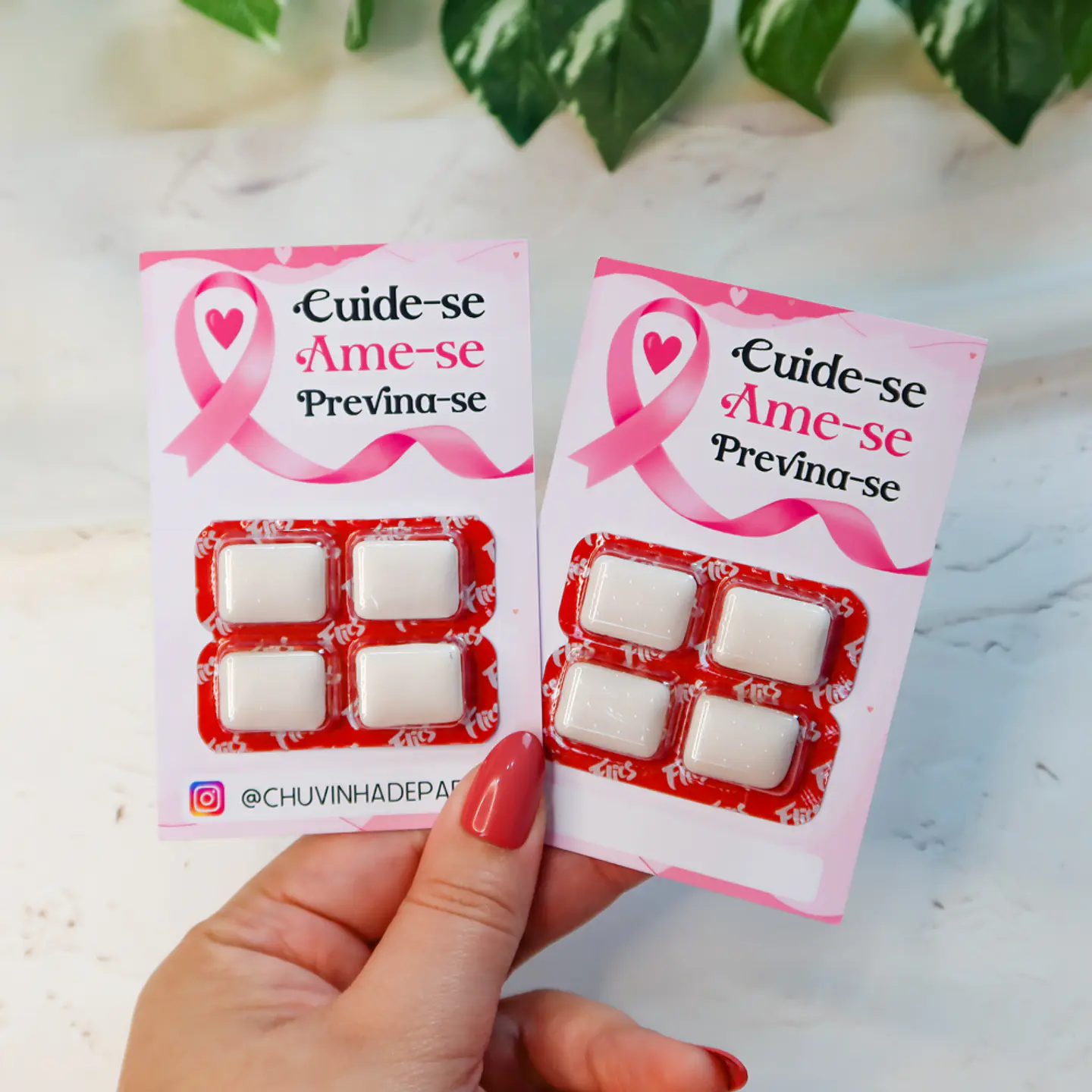 Arquivo de Corte Card Chiclete Outubro Rosa 1