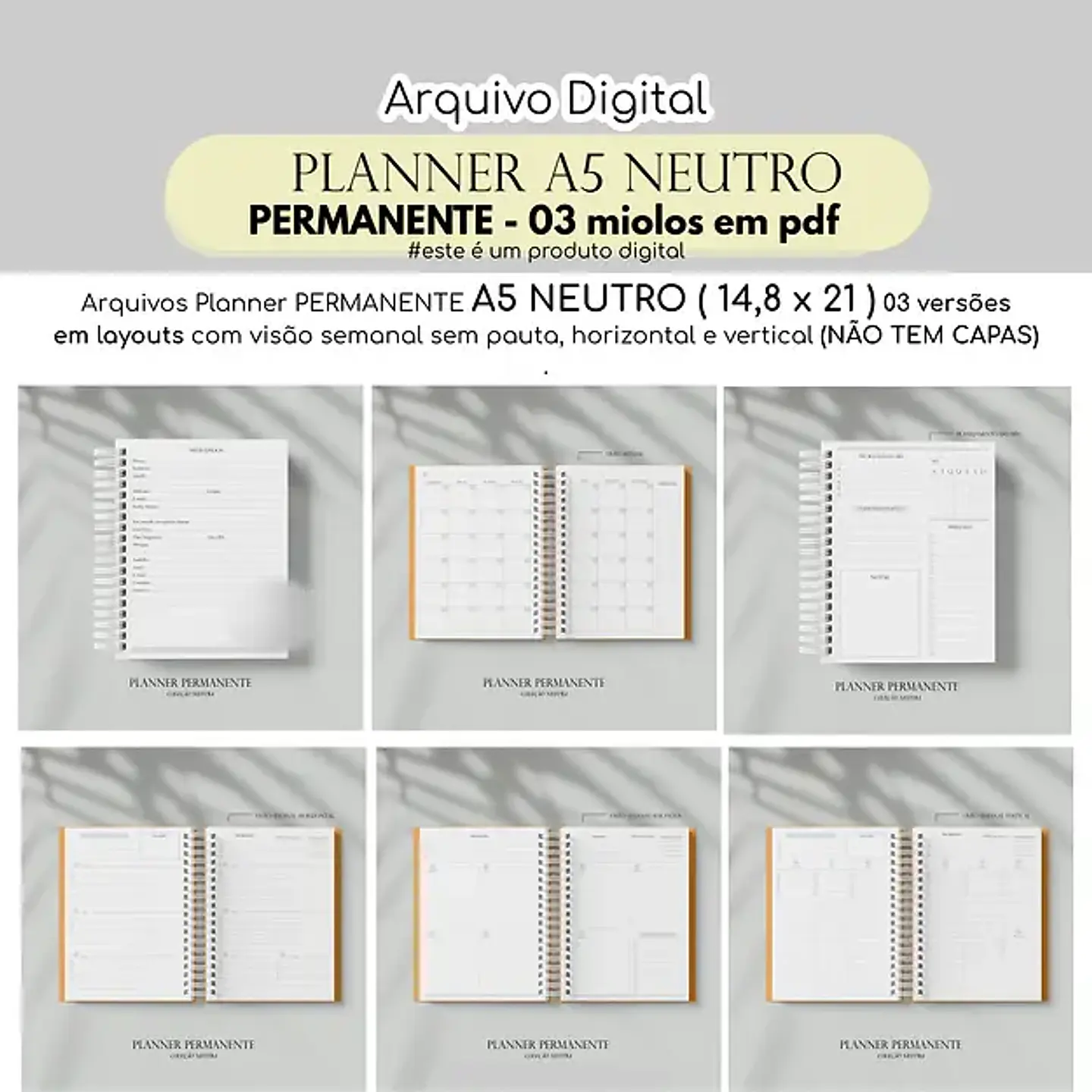 Arquivo Miolos Planner Neutro Pemanente A5 - ESTUDIO G19 1