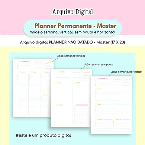 Arquivo Miolos Planner Master 17x23 - ESTUDIO G19