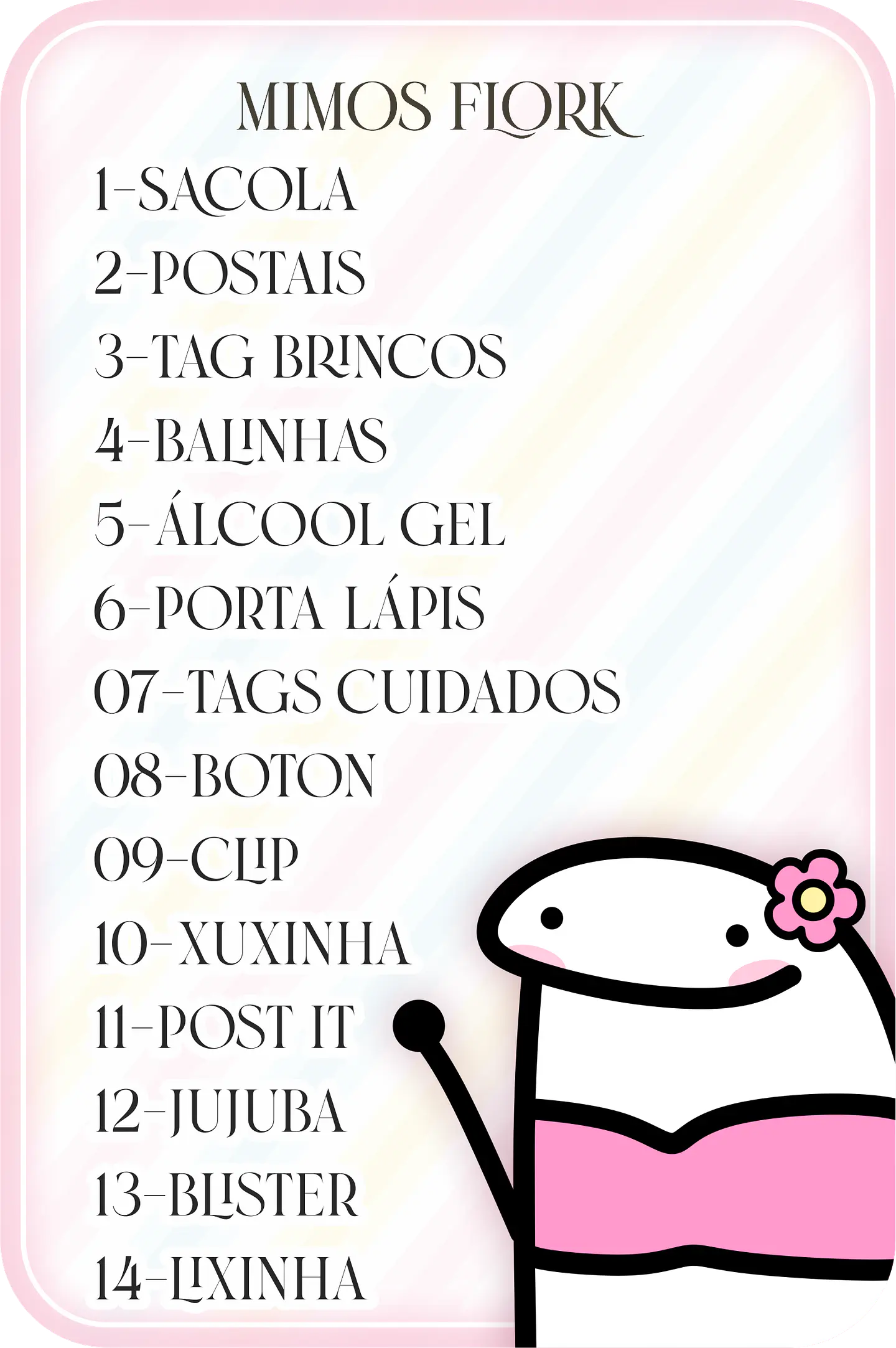 Arquivo de Corte Mimos para Clientes Flork Candy - Lina 2