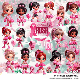 Kit Digital Outubro Rosa - Fanddy