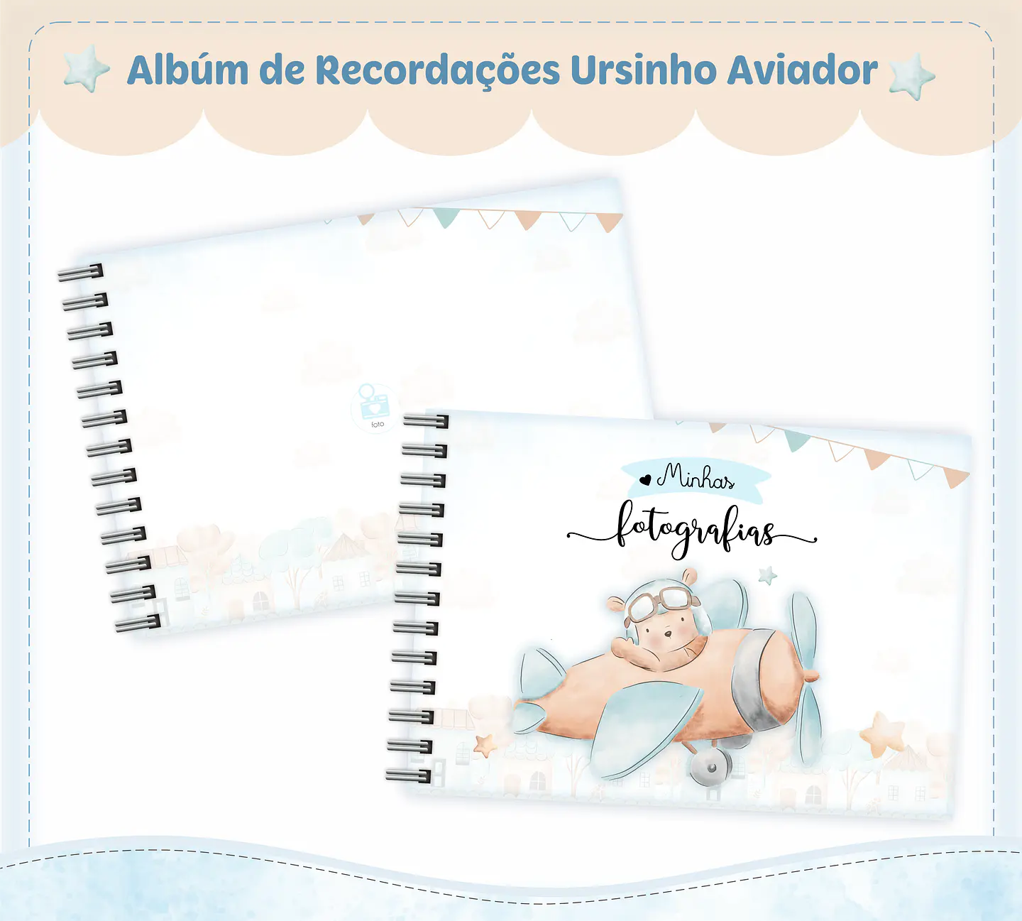 Arquivo Encadernação Baby Ursinho Aviador - lina 4