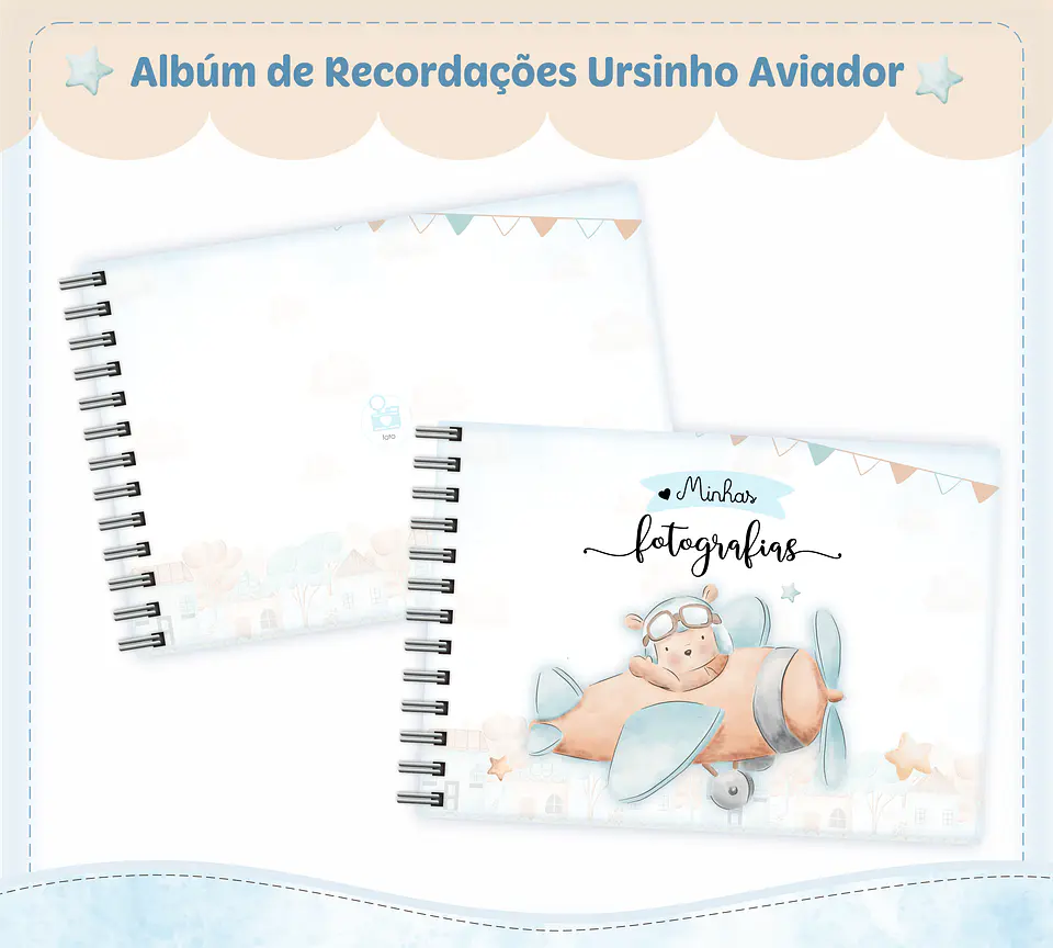 Arquivo Encadernação Baby Ursinho Aviador - lina 4