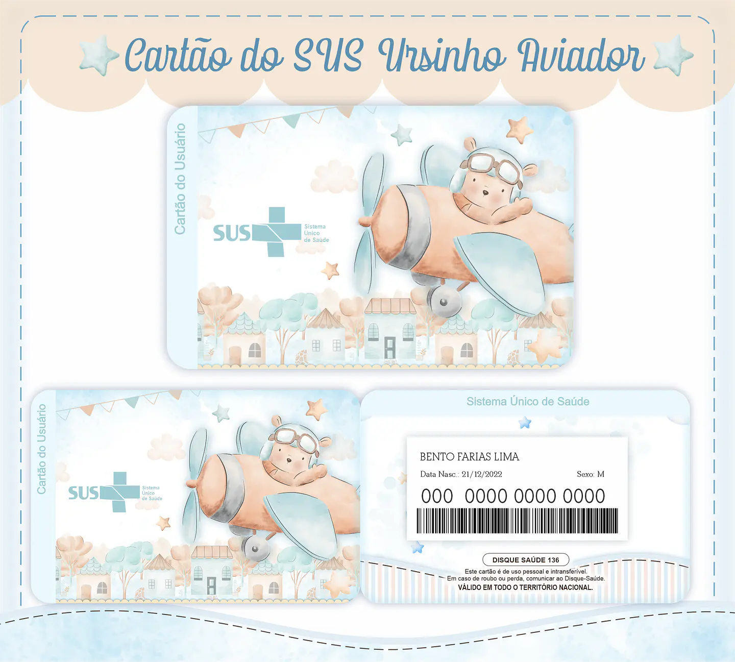 Arquivo Encadernação Baby Ursinho Aviador - lina 5