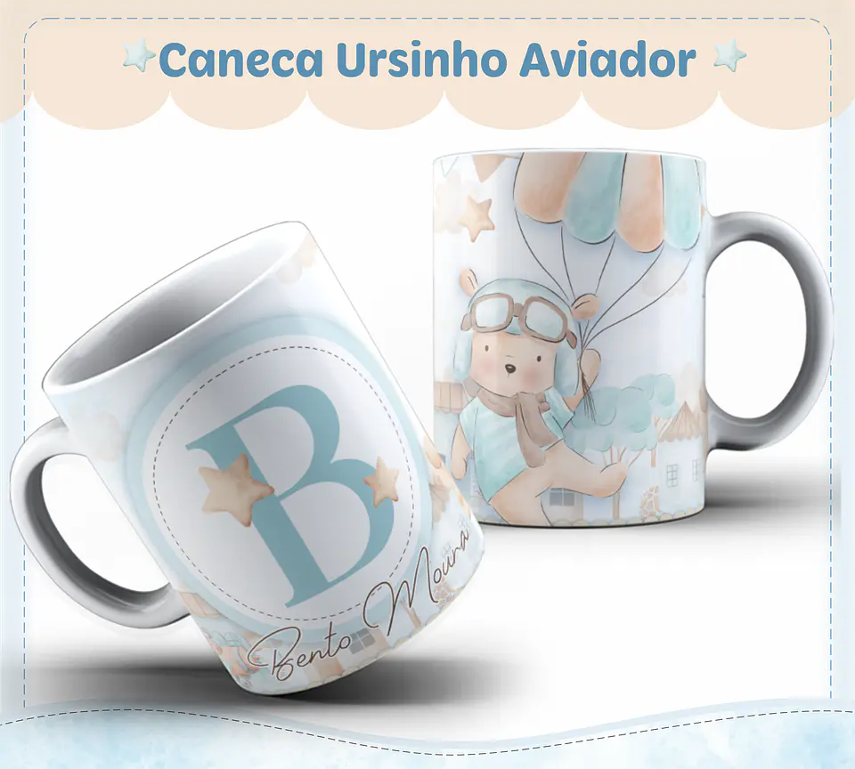 Arquivo Encadernação Baby Ursinho Aviador - lina 7