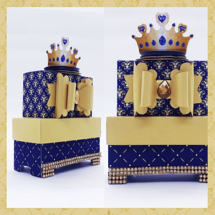 Arquivo De Corte Realeza Azul Marinho