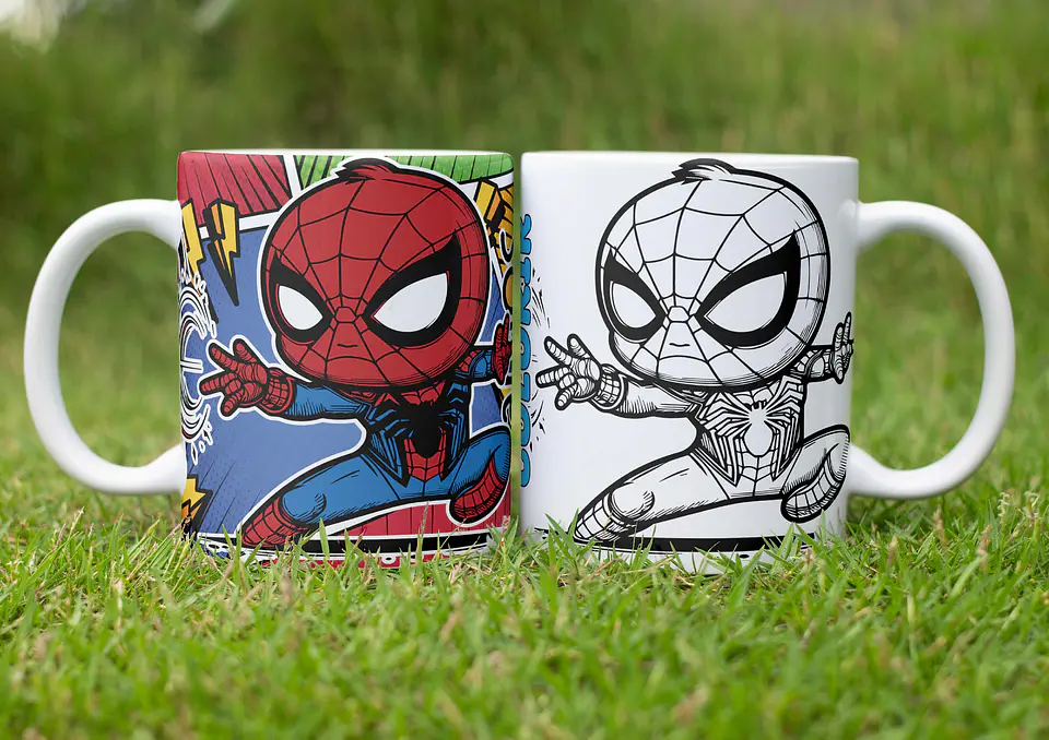 Arquivo Dia das Crianças Canecas para Colorir - originale 4