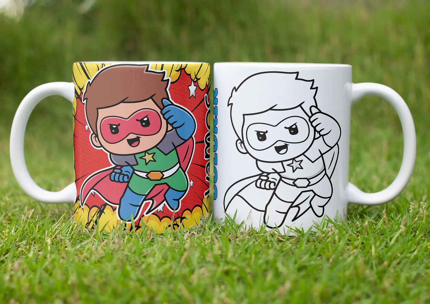 Arquivo Dia das Crianças Canecas para Colorir - originale 6