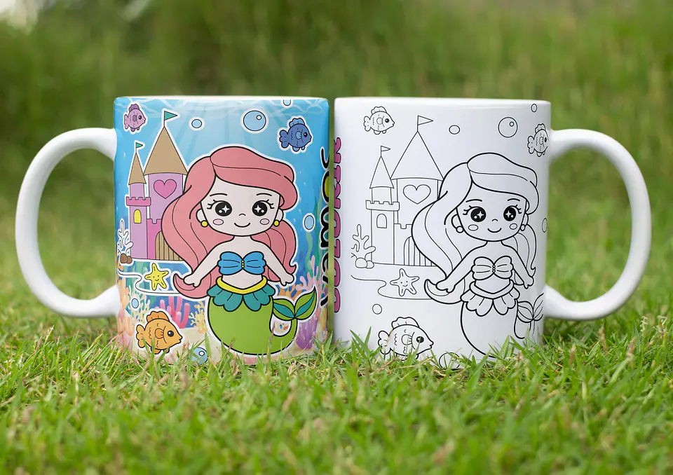 Arquivo Dia das Crianças Canecas para Colorir - originale 26