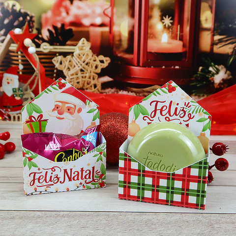 Arquivo Natal Caixa Envelope - Chuvinha de papel