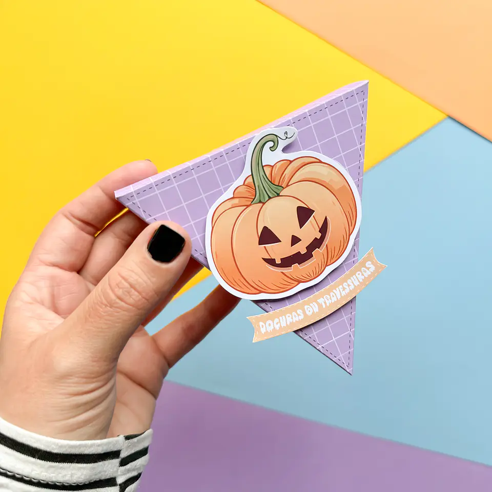 Arquivo Halloween Caixa Triangular - tudo pra papelaria 5