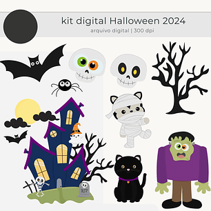 Kit Digital Halloween - tutti