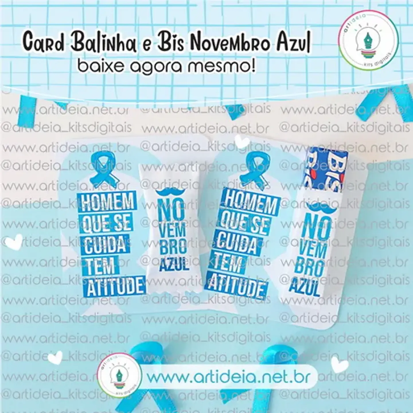 Arquivo Card Balinha e Bis Novembro Azul - Art Ideia 1