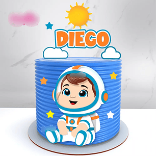 Arquivo Topo de Bolo Astronauta Baby EM CAMADAS - malilu