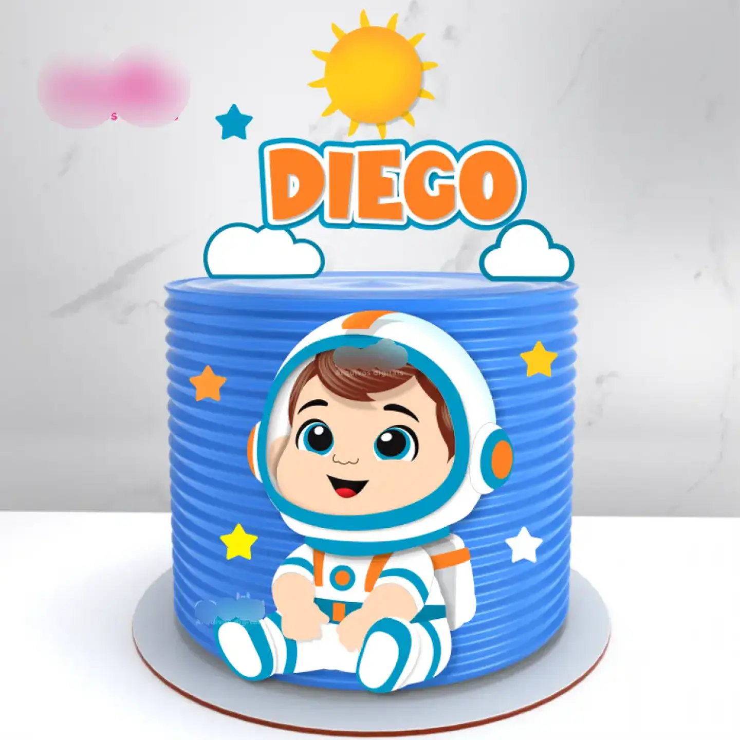 Arquivo Topo de Bolo Astronauta Baby EM CAMADAS - malilu 1