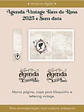 Arquivo Agenda Vintage Tons de Rosa 2025 e Permantente COSTURA - Perfeito Miolo - Thumbnail 4