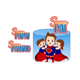 Arquivo de Corte Topo Super Pai