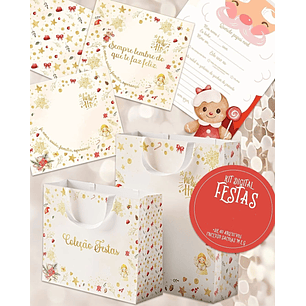 Kit Digital Natal Vermelho