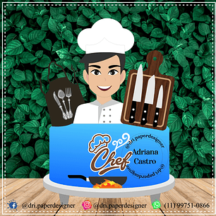 Arquivo de Corte Topo Cozinheiro - Chef