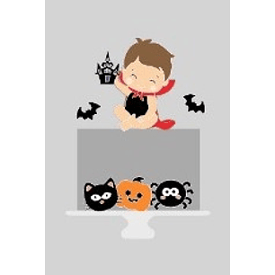 Arquivo de Corte Topo Bebê Vampiro Halloween