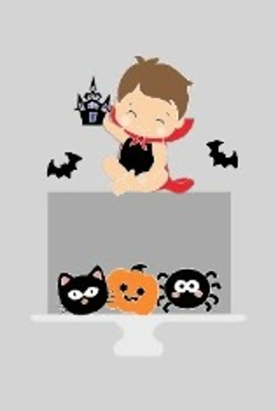 Arquivo de Corte Topo Bebê Vampiro Halloween 1
