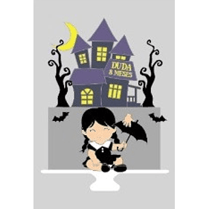 Arquivo de Corte Topo Halloween Wandinha