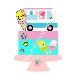 Arquivo de Corte Topo Carro de Sorvete 