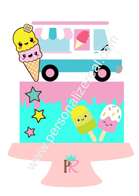 Arquivo de Corte Topo Carro de Sorvete 