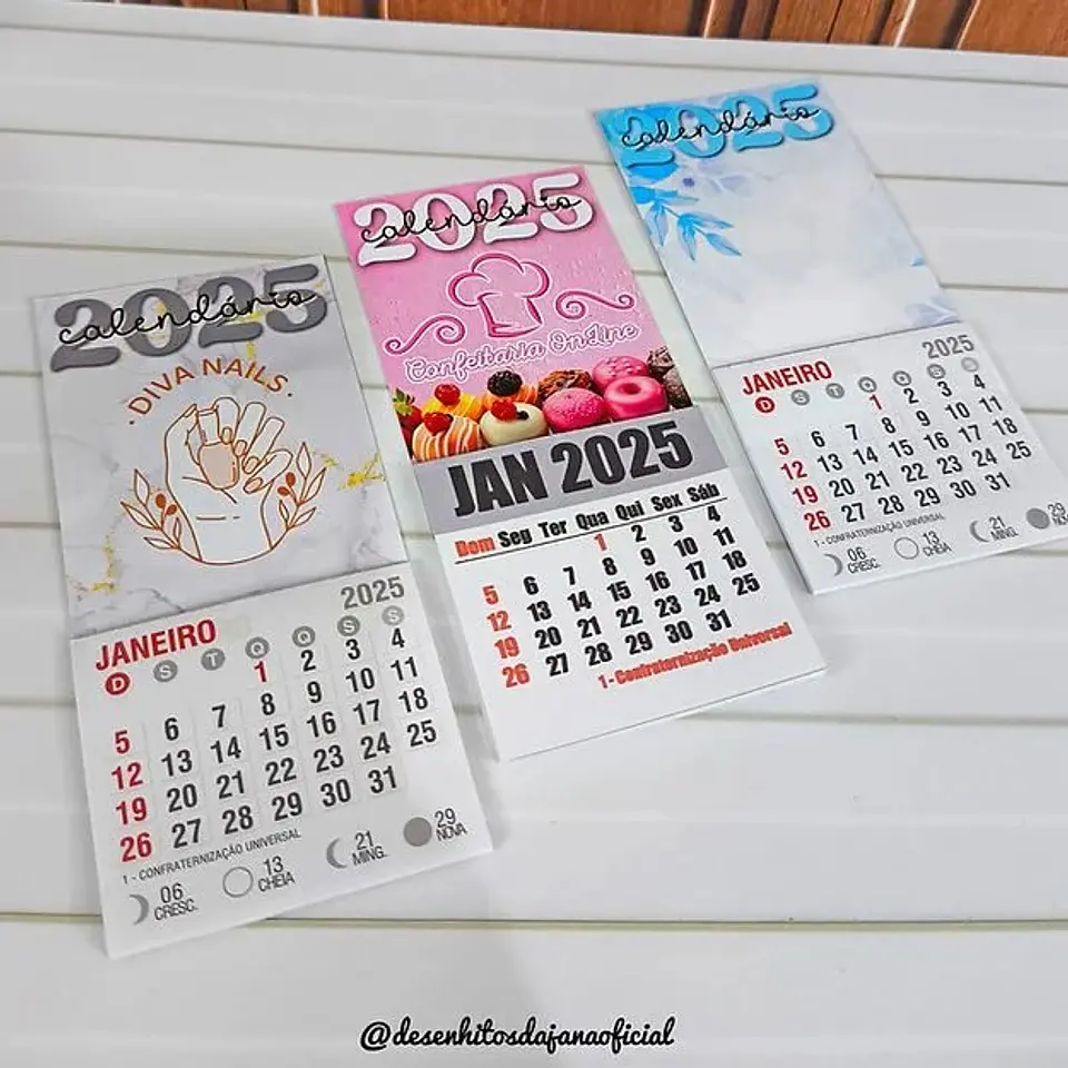 Arquivo Calendários 2025 - Desenhitos da Jana 2