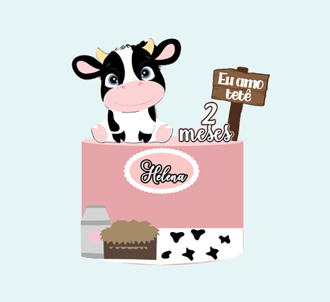 Arquivo de Corte Topo Vaquinha - Eu Amo Tetê