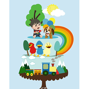 Arquivo de Corte Topo Bento e Totó - Patinhos Coloridos