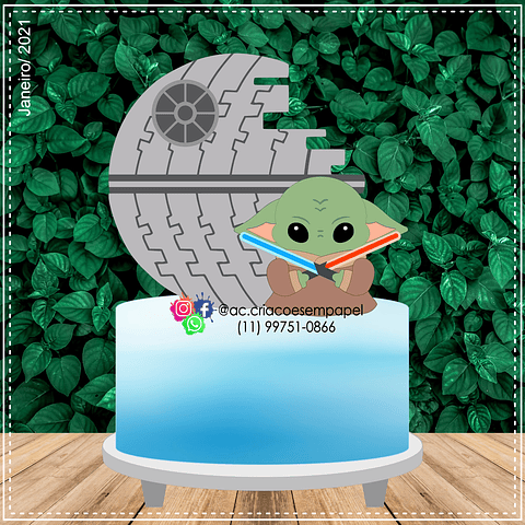 Arquivo de Corte Topo Yoda