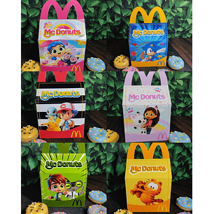 Arquivo de Corte Caixa Mc Donalds - 9 modelos