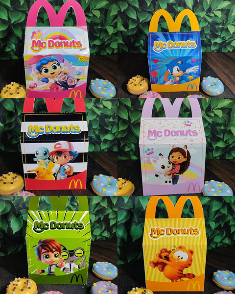 Arquivo de Corte Caixa Mc Donalds - 9 modelos