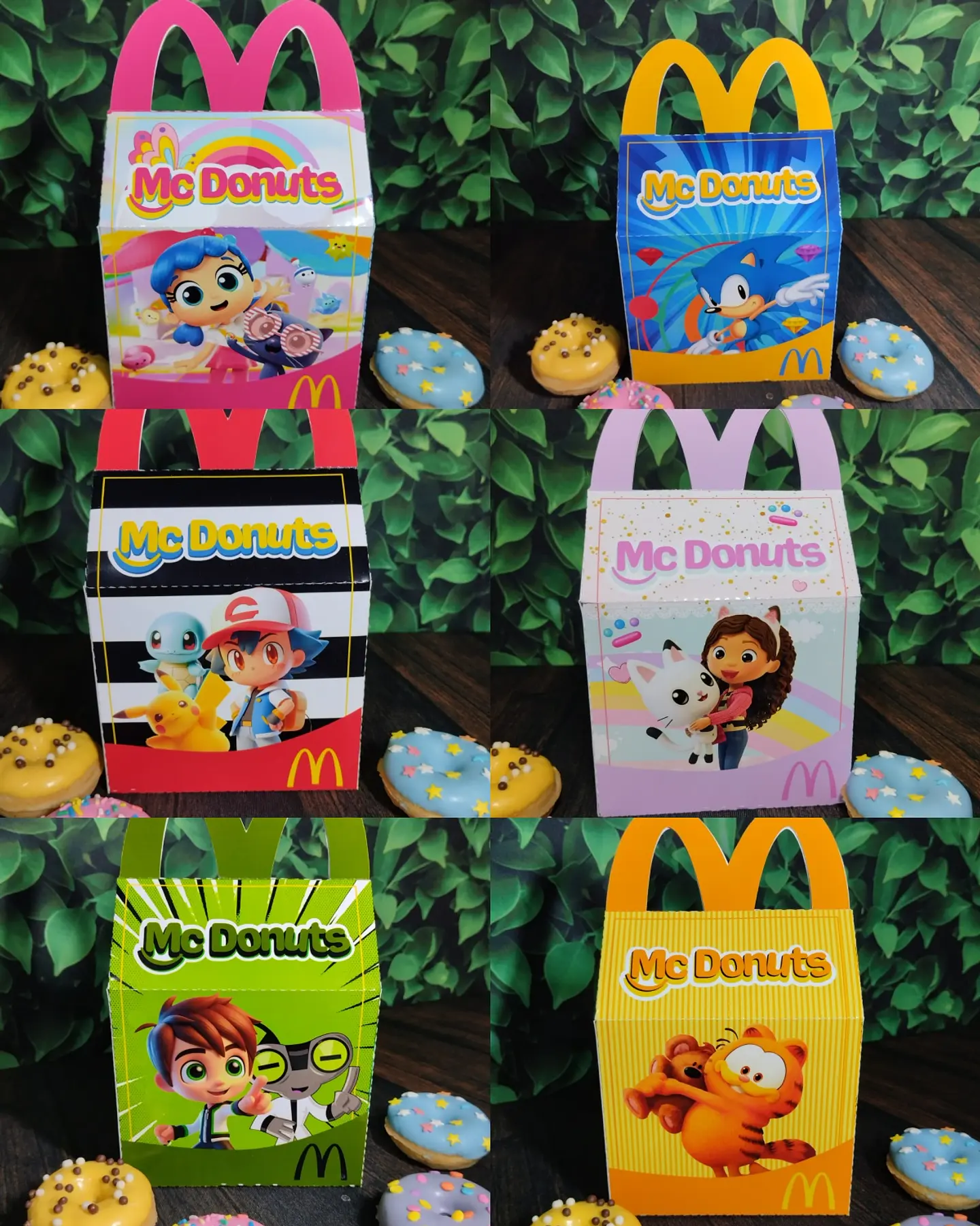 Arquivo de Corte Caixa Mc Donalds - 9 modelos 1