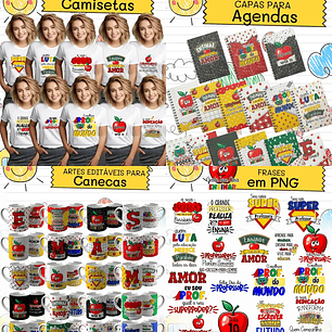 Arquivo Combo Sublimação e Encadernação Dia dos Professores - POLI FREIRE