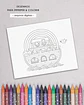 Kit Digital Arca de Noé para Colorir - NI ESTUDIO - Thumbnail 4