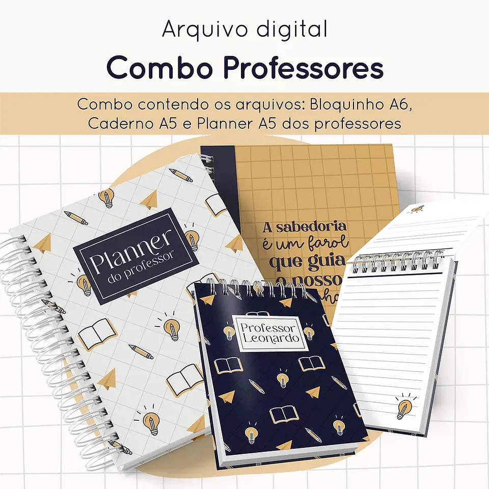 Arquivo Dia dos Professores Combo Encadernação - Papel Sorriso 1