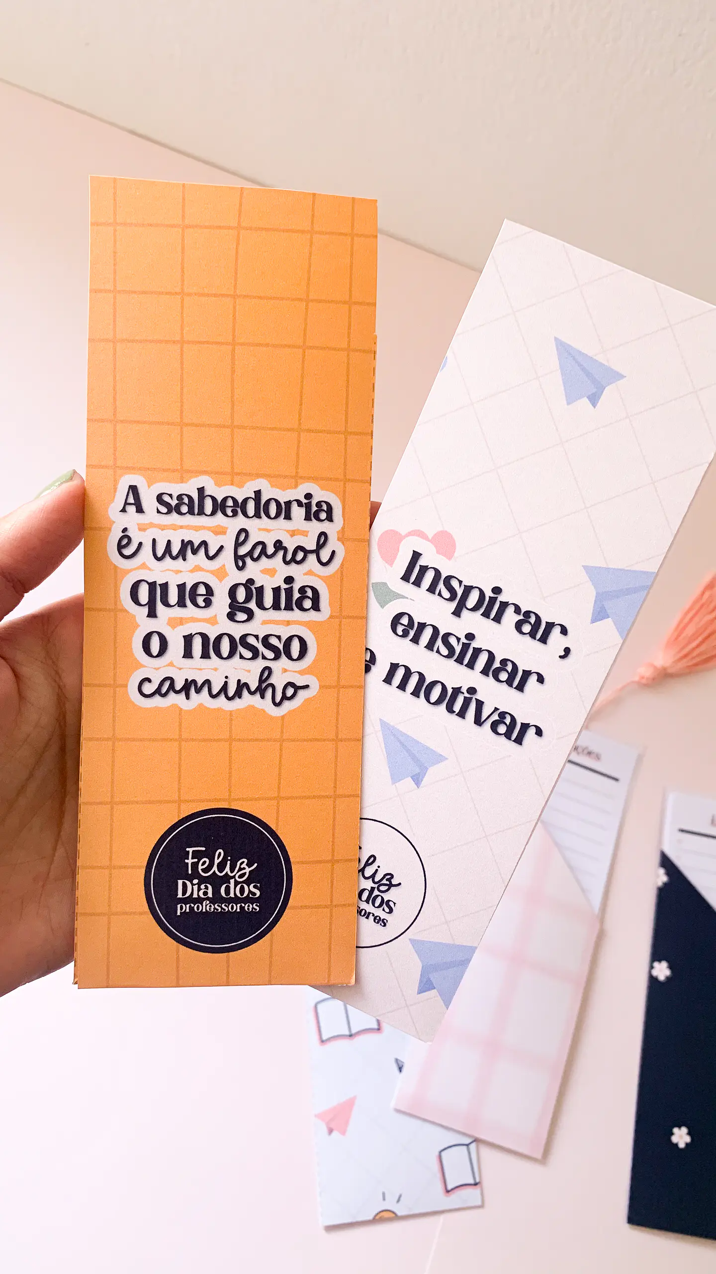 Arquivo Dia dos Professores Marca Páginas Listinha - PAPEL SORRISO 2