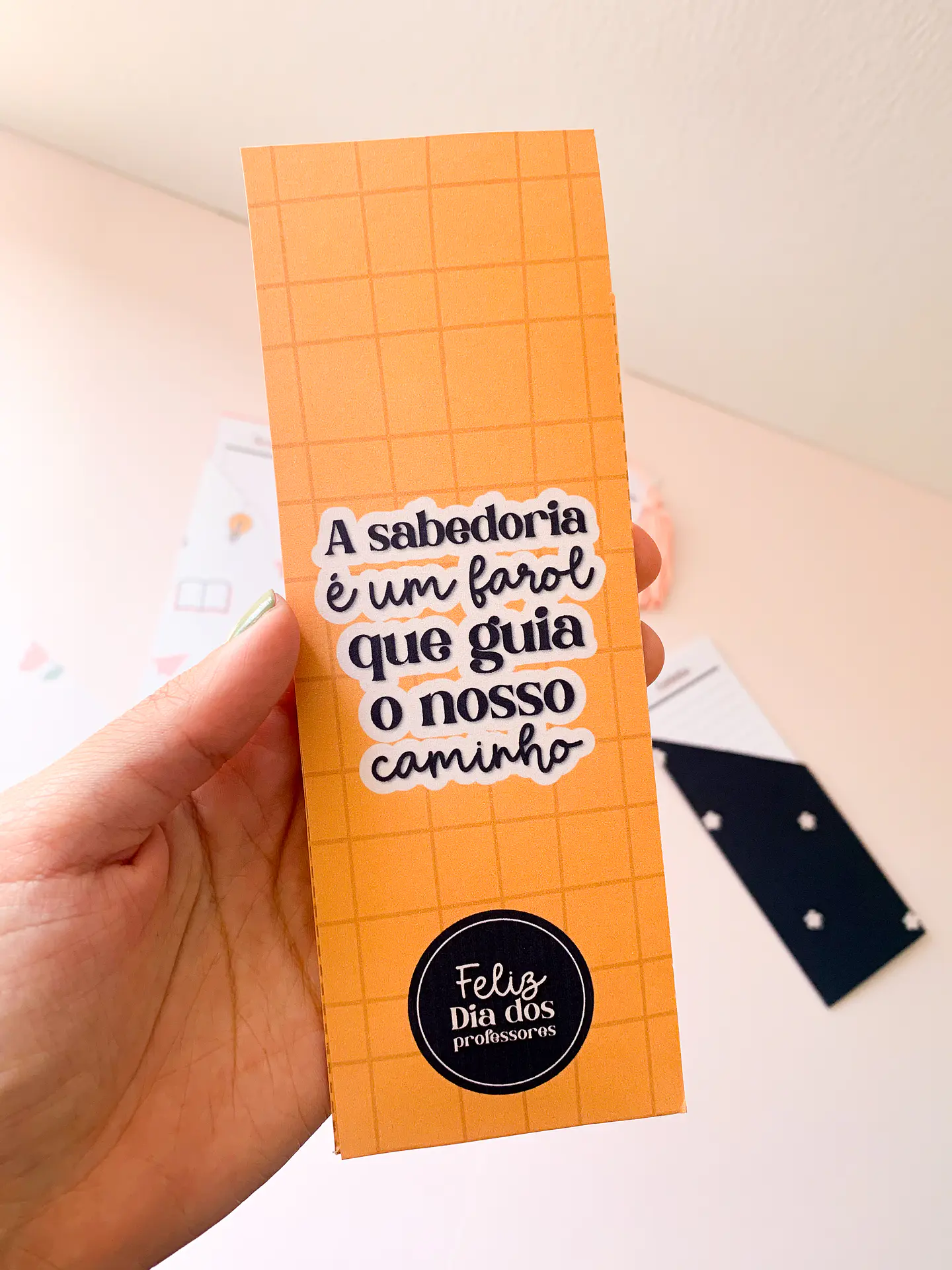 Arquivo Dia dos Professores Marca Páginas Listinha - PAPEL SORRISO 6